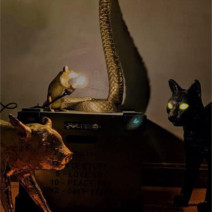 Peekaboo Studio Nordic Resin Mouse Table Lamp - LED, Mini Size