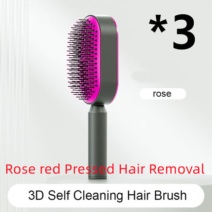 Self Cleaning Hair Brush For Women One-key Cleaning Hair Loss Airbag M