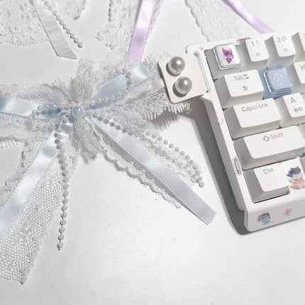Peekaboo Studio Bow-Shaped Handmade Keyboard Ribbon - Unique Design, D