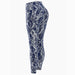 Stylish High Waist Yoga Leggings with Unique European-American Snake Print