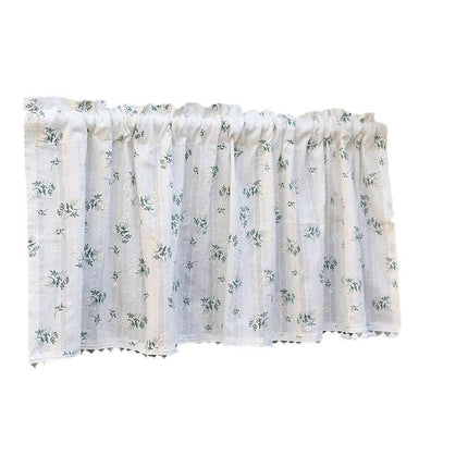 Tassel & Daisy Short Café Curtain | Kitchen & Floating Window, 3 Styles