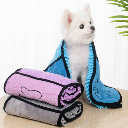 Dogs Cats Towels Super Absorbent Dog Bathrobe Microfiber Bath Towels Q