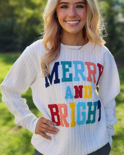 Joyful Spirit Cable Knit Sweater in Classic White