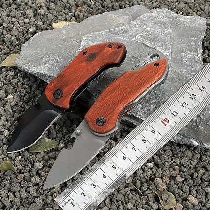 Portable Stainless Steel Folding Mini Fruit Knife Keychain