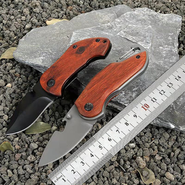 Portable Stainless Steel Folding Mini Fruit Knife Keychain