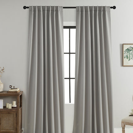 Blackout Curtains Rod-pocket Style With Loop Tabs For A Curtain Rod