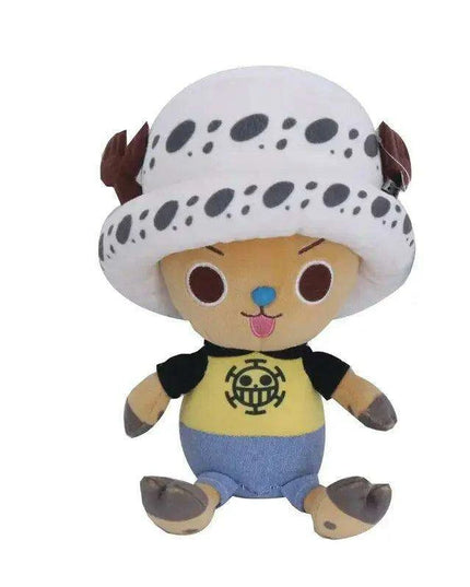 Charming Anime Plush Doll Set - Luffy, Chopper, Ace & Law - 25CM Collectible Figures for Kids and Loved Ones