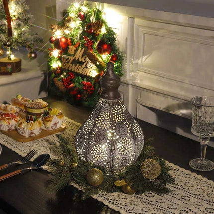 Moroccan Elegance: Vintage Metal Candle Lantern for Enchanting Ambiance