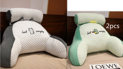 Sofa Fluffy Cushion Luncheon Pillow Triangle Reading Cushion Bedside S