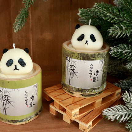 Panda Bamboo Candle Bamboo Pipe Aromatherapy