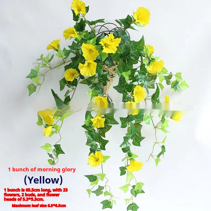 Peekaboo Studio Simulation Morning Glory Petunia - Durable Plastic, Re
