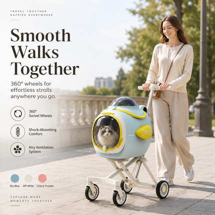 Portable Pet Travel Stroller — Aluminum Frame, Ventilation & Temperature Display Standard Strollers portable-pet-travel-stroller-ventilation-system-temp-display-aluminum-frame-cat-dog-carrier-360-wheels-for-travel-pet-products Pet Supplies > Pet Travel & Outdoors > Pet Strollers & Carriages