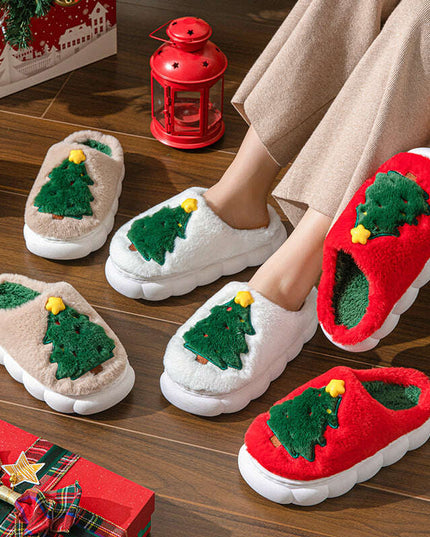 Christmas Tree Women's Home Slippers