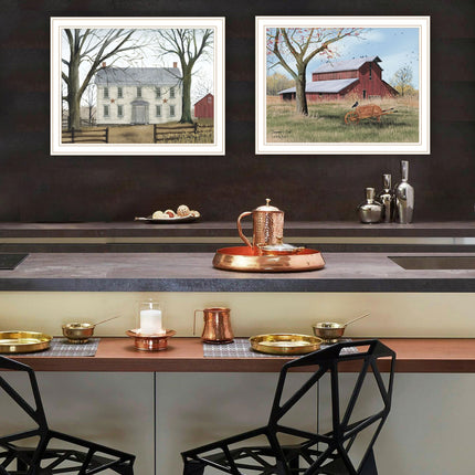 Billy Jacobs 2-Piece Early American Framed Wall Art Set, Multicolor