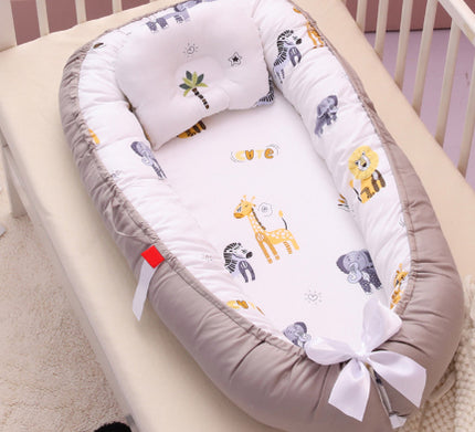 Peekaboo Studio Cotton Crib Bed - Soft & Breathable for Ultimate Comfo
