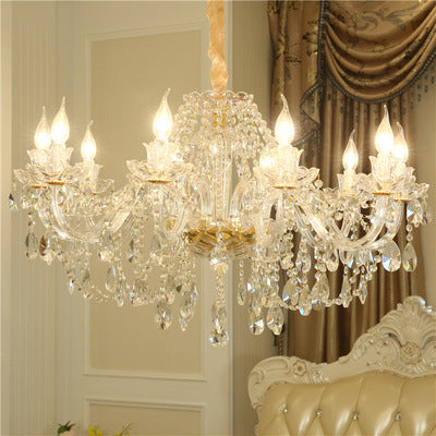 Peekaboo Studio Luxury Crystal Chandelier - Elegant Design & Adjustabl