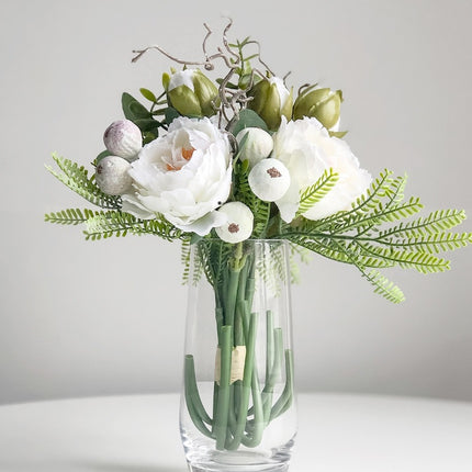 Peekaboo Studio Artificial Rose Bouquet - Elegant Home Decoration, Rea