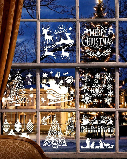 Festive 8-Piece Stencil Set for Creative Holiday DIY - Durable, Reusable, and Perfect for Decorating Wood, Walls, and Fabrics