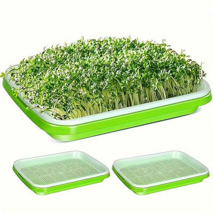 5-Pack Hydroponic Seed Germination Trays for Indoor & Outdoor Plant Growth (Lid-Free)