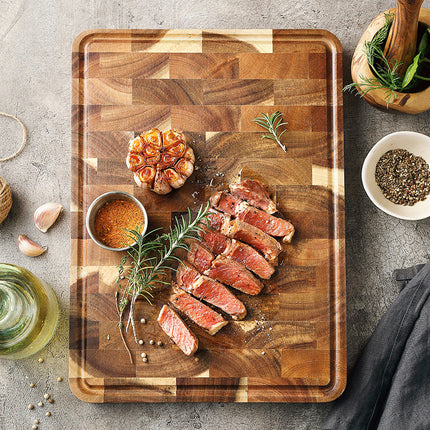 Acacia Mangium Wood Cutting Board 350x250x26 mm Thick Kitchen Board
