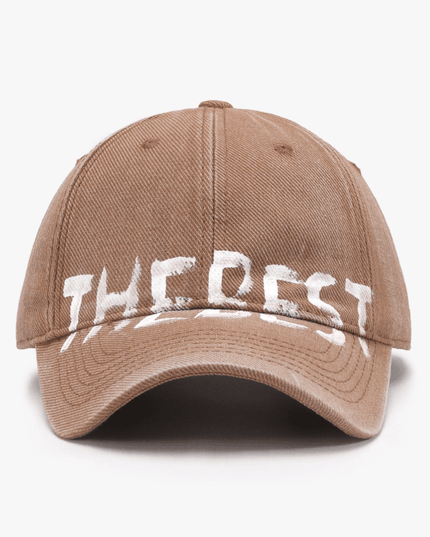 Graffiti Letter Curved Brim Baseball Cap – Soft Cotton, All-Season Style