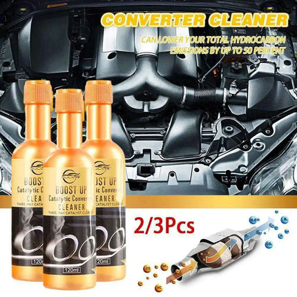 3-Pack Premium Engine & Catalytic Converter Cleaner for Enhanced Vehicle Performance - Très Elite