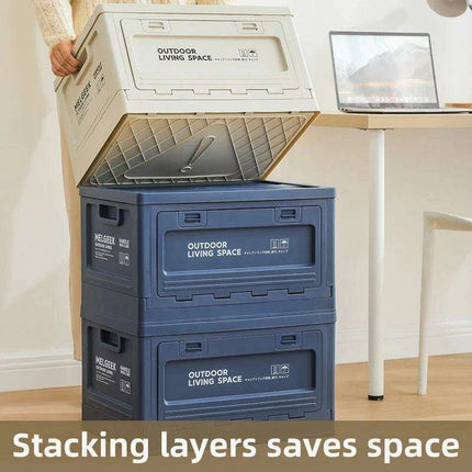 3-Piece Extra Large Folding Storage Box Set for Clothes, Toys, and Household Items - Très Elite