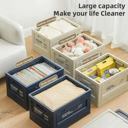 3-Piece Extra Large Folding Storage Box Set for Clothes, Toys, and Household Items - Très Elite