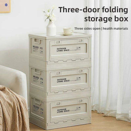 3-Piece Extra Large Folding Storage Box Set for Clothes, Toys, and Household Items - Très Elite