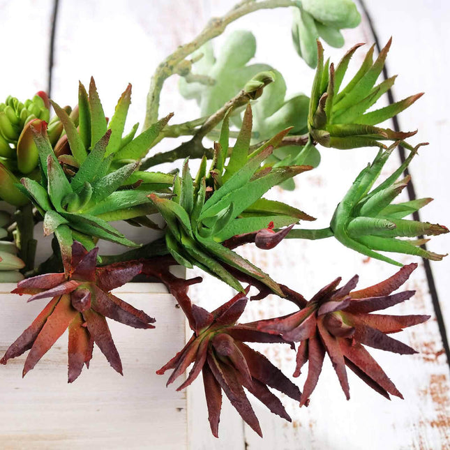 AliKopy 3 Pack 13" Assorted Artificial Yucca & Aloe Vera Succulents -
