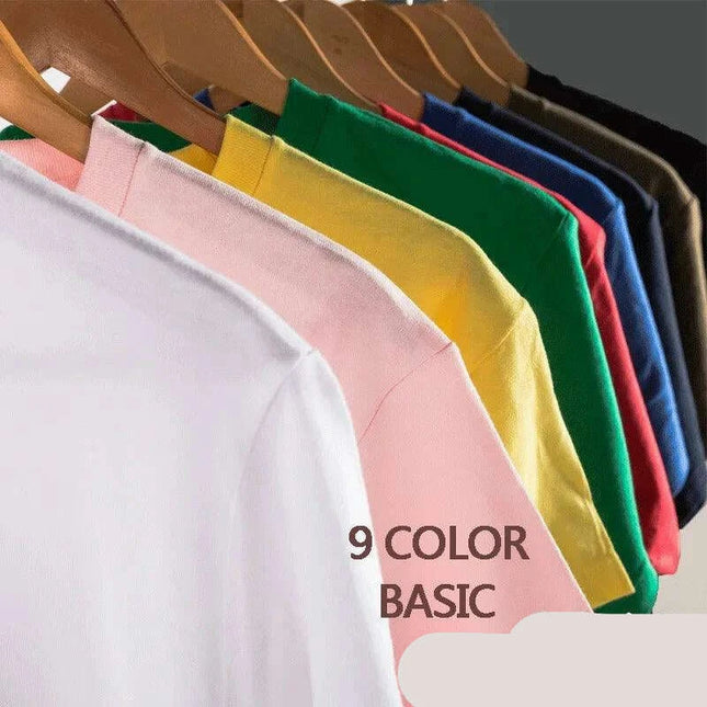 300gsm Premium Cotton Unisex Short-Sleeve T-Shirt - Pure White Blank Tee for Wholesale