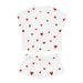 Opulent Valentine Red Heart Women's Pajama Set - Luxurious Nightwear Experience