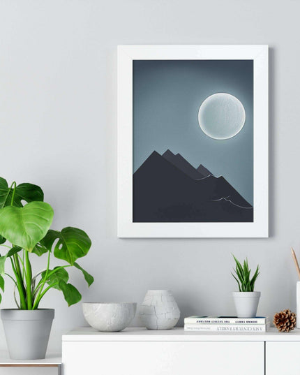 Celestial Harmony Eco-Conscious Framed Art Print