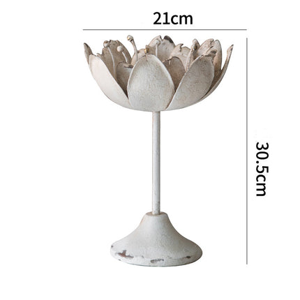 American Retro Nostalgic Solid Wood Candle Holder Ornaments