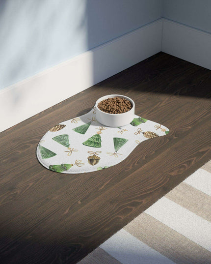 Customizable Whimsical Pet Feeding Mats - Fun Bone & Fish Designs