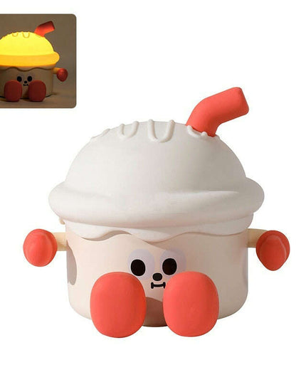 Ice Cream Night Light Usb Charging Three-speed Dimming Bedside Lamp