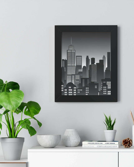 Eco-Chic Luxe Vertical Art Print with Sustainable MDF Frame