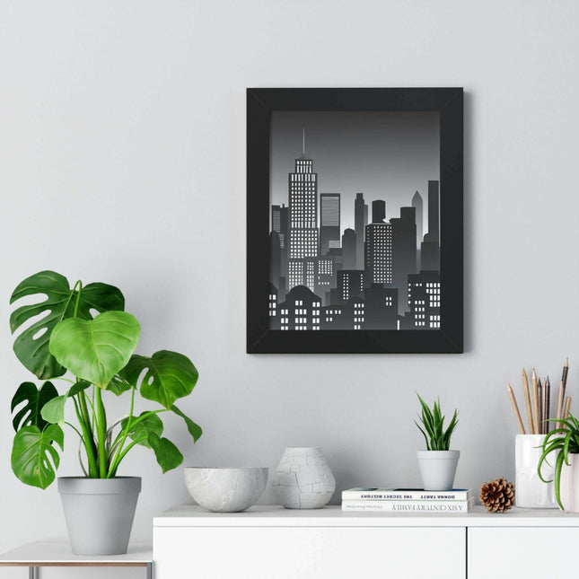 Eco-Chic Luxe Vertical Art Print with Sustainable MDF Frame