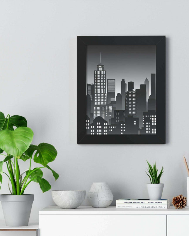 Eco-Chic Luxe Vertical Art Print with Sustainable MDF Frame