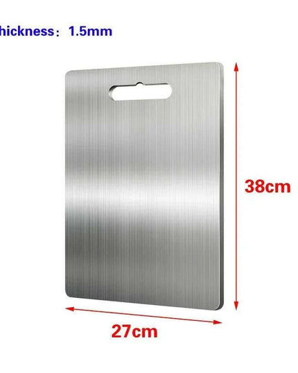 Stainless Steel Antibacterial Chopping Board Set with Complimentary Rolling Pin