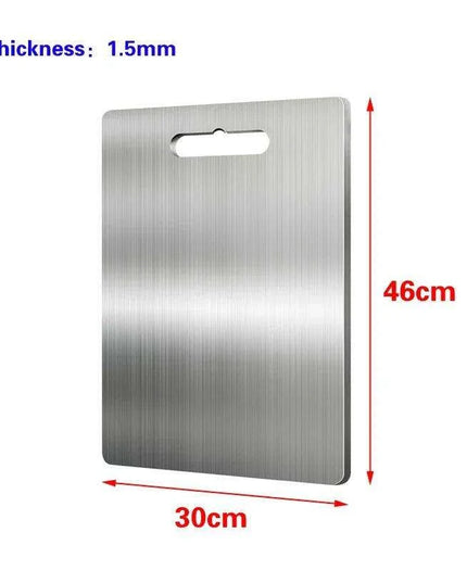 Stainless Steel Antibacterial Chopping Board Set with Complimentary Rolling Pin