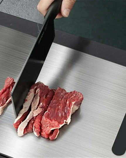 Stainless Steel Antibacterial Chopping Board Set with Complimentary Rolling Pin