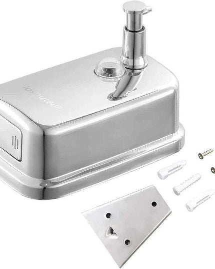 Stylish 304 Stainless Steel Wall-Mounted Liquid Soap Dispenser - Elegant Hygiene Solution