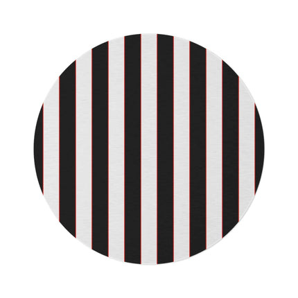 Colorful Striped Chenille Round Rug - 60x60 Inches by Maison d'Elite