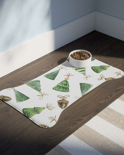 Customizable Whimsical Pet Feeding Mats - Fun Bone & Fish Designs