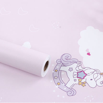 Self Adhesive Wallpaper PVC Cartoon Series Pastoral 45 Banana Stars Moon 10m