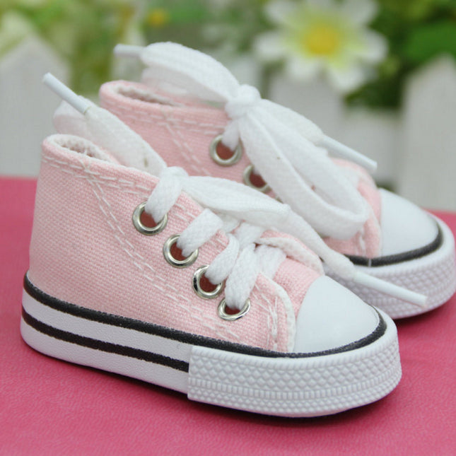 Canvas Doll Shoes Key Chain Pendant For Dolls Assorted Colors