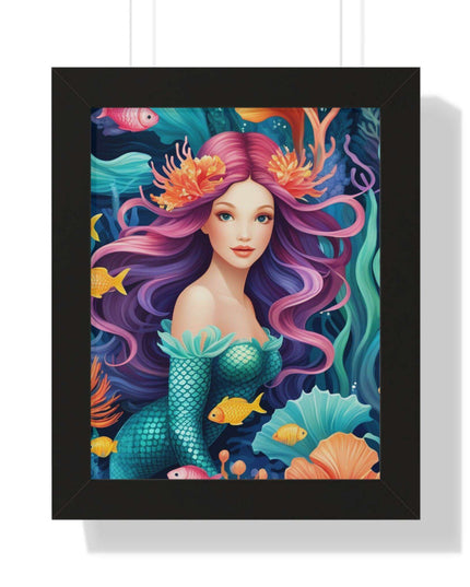 Enchanted Mermaid Retreat Vertical Wall Art - Artisan Designed by Maison d'Elite