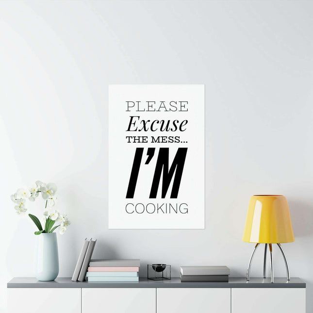 Chic Culinary Wall Art: Elegant Matte Vertical Posters for Your Kitchen Decor