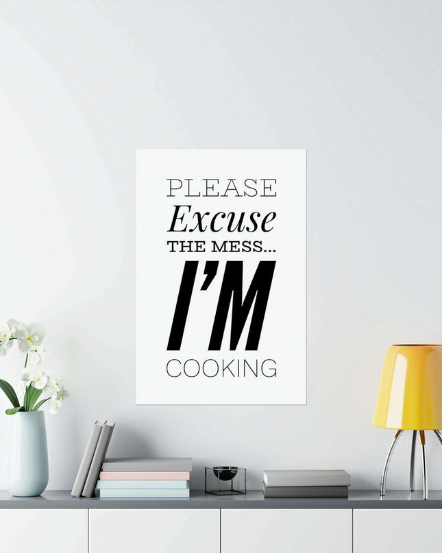 Chic Culinary Wall Art: Elegant Matte Vertical Posters for Your Kitchen Decor